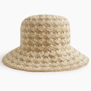 Jcrew NWT Patterned Woven Straw Hat